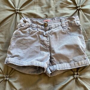 Girls Minoti light blue denim shorts in size 3 years